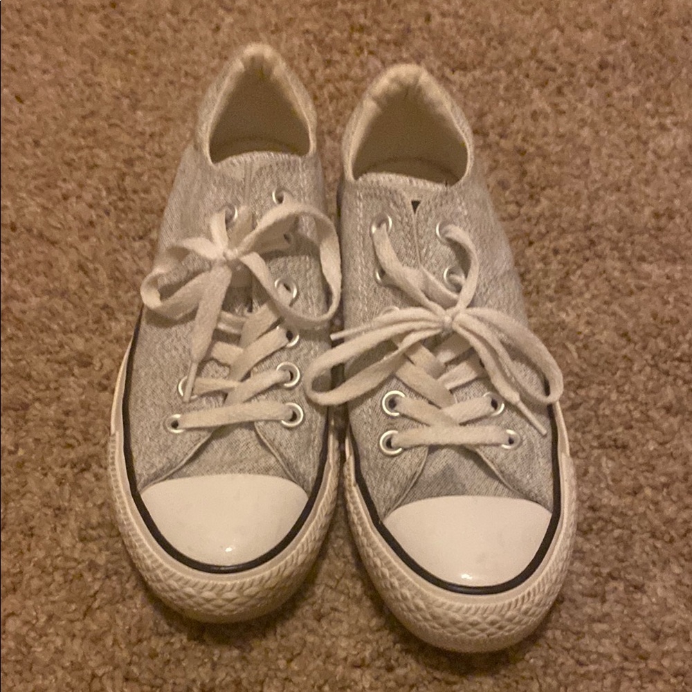 Converse Women's Gray Canvas Sneakers